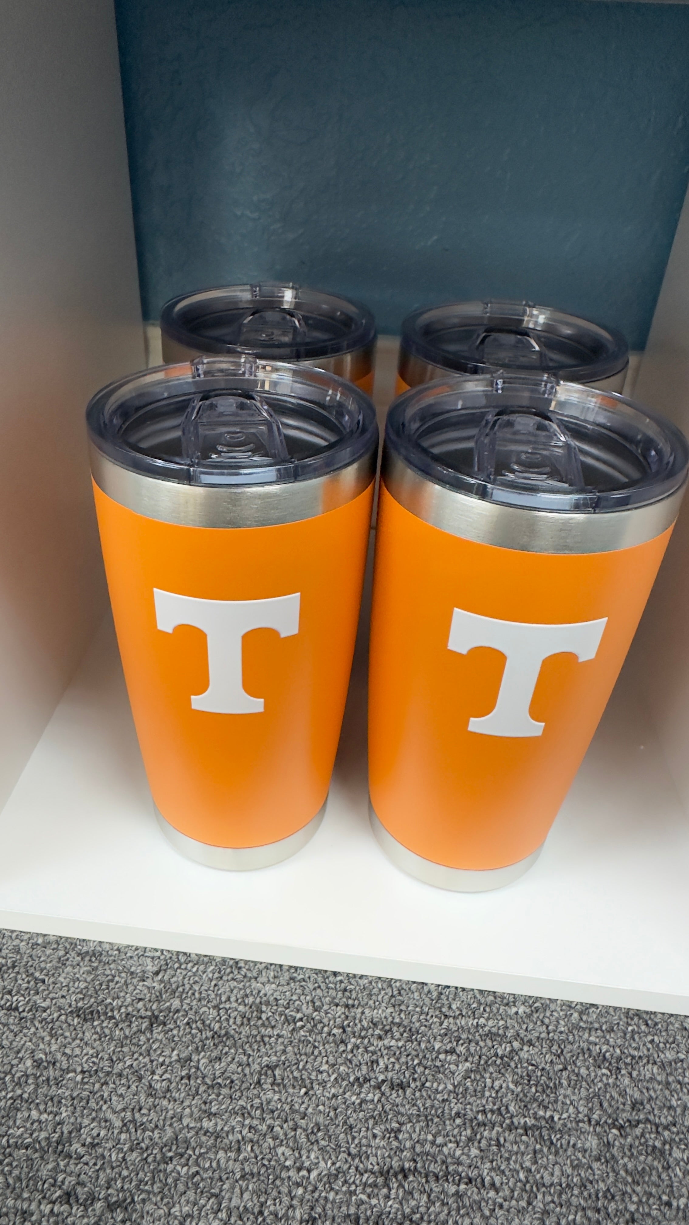 Officially Licensed 20-ounce UT Vols Power T tumbler.