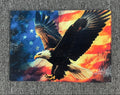 8"x11" American Bald Eagle Tempered Glass Cutting Board.
