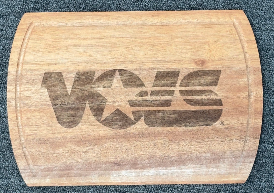 8"x12" Officially Licensed Retro Vols Wood Cutting Board.