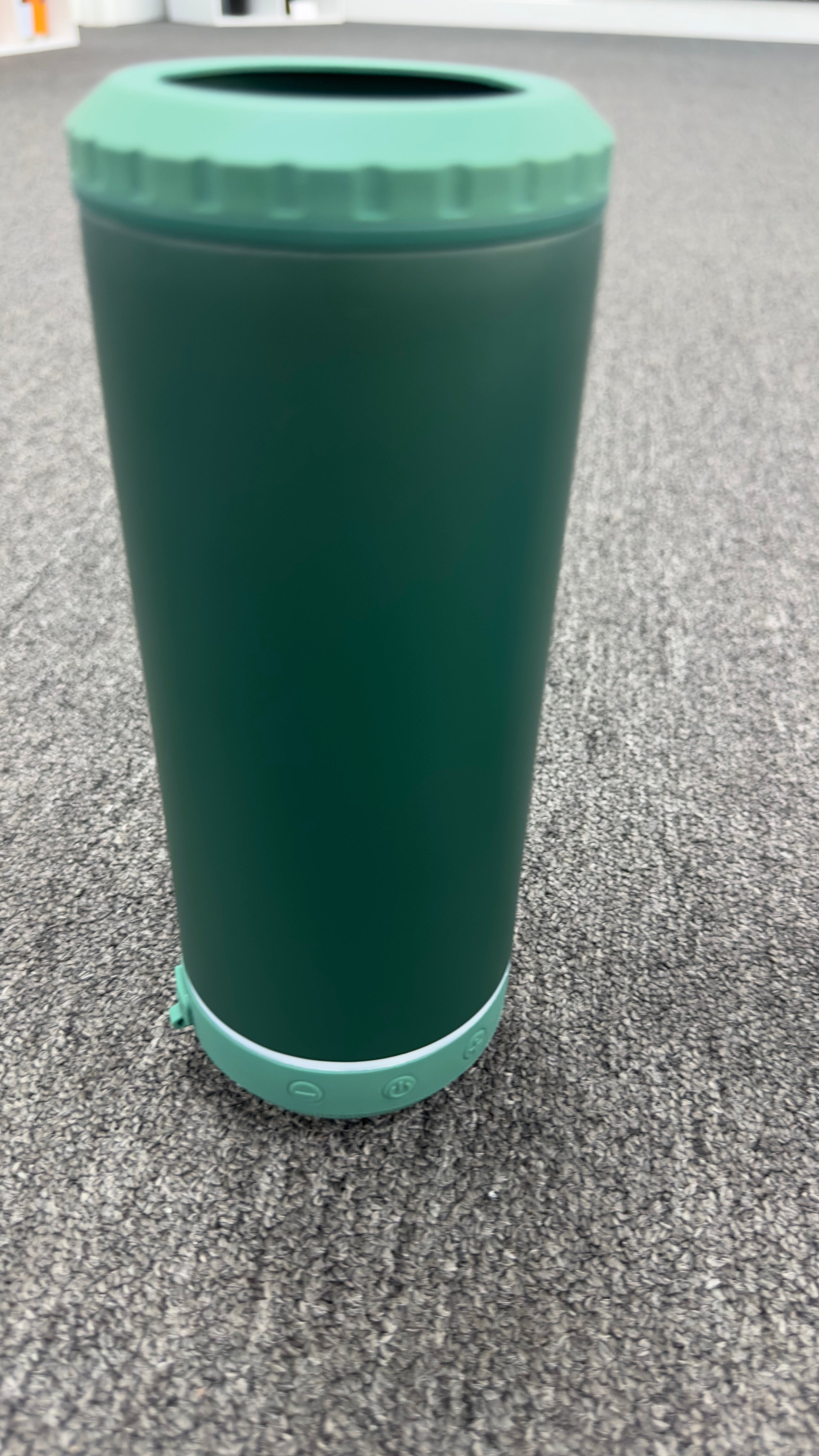 Life is better at the lake 4 in 1 metal Bluetooth Koozie.