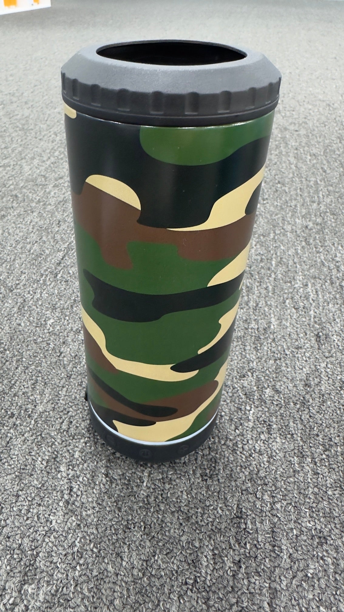 Life is better at the lake 4 in 1 metal Bluetooth Koozie.