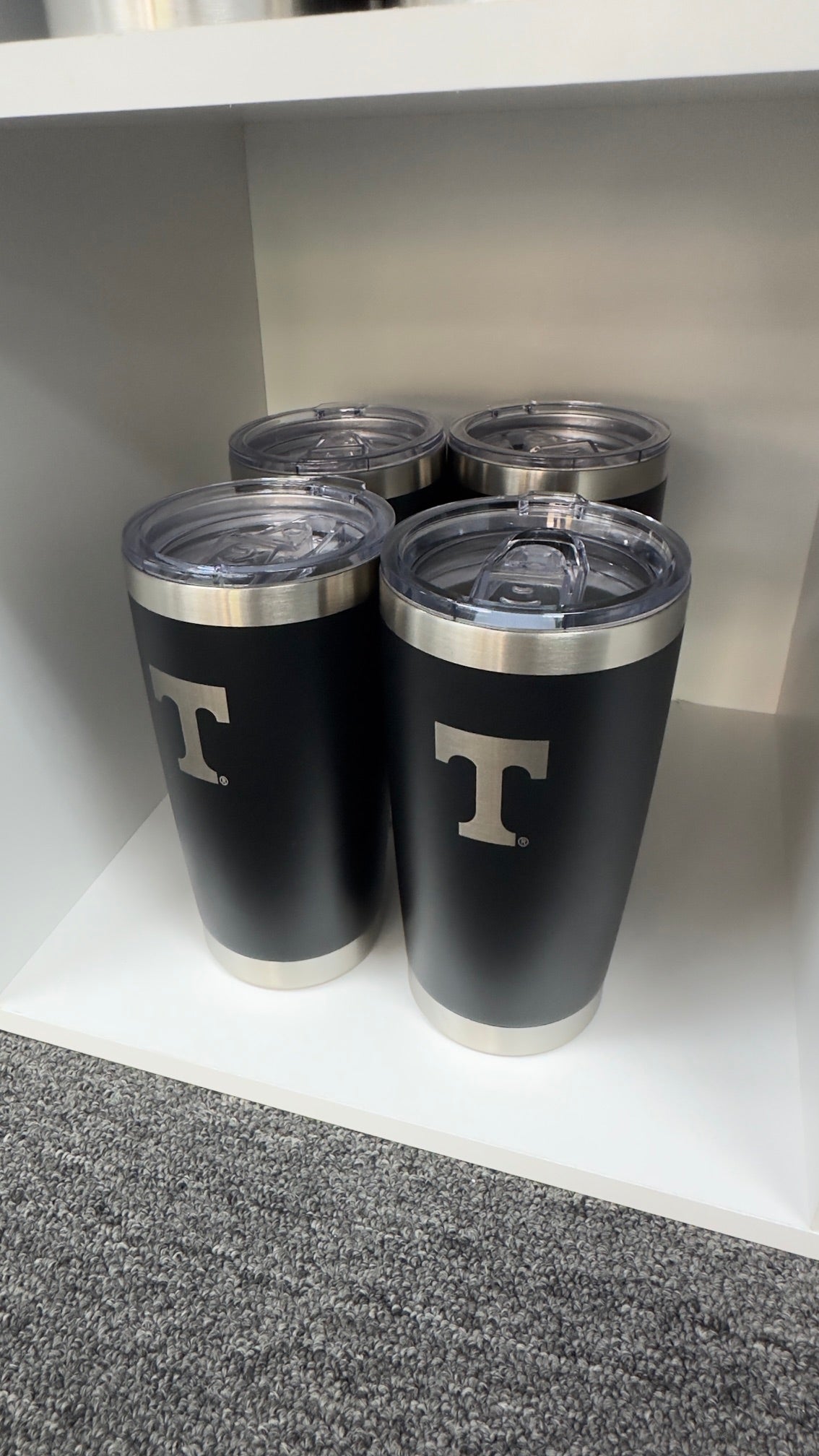Officially Licensed Engraved 20-ounce UT Vols Power T tumbler.
