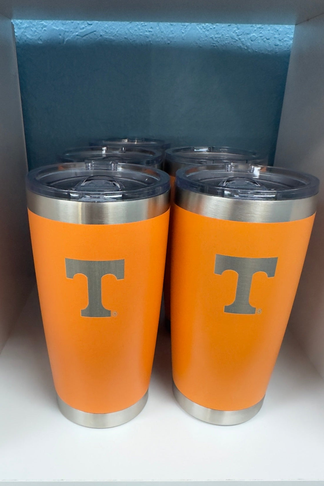 Officially Licensed Engraved 20-ounce UT Vols Power T tumbler.